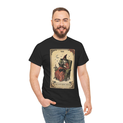 The Witching Hour Witch Tarot Illustration T-Shirt | Occult Vintage 666