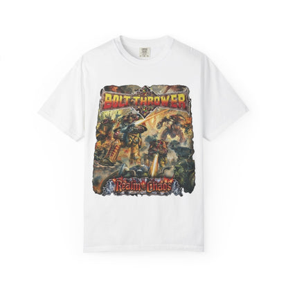 Camiseta con el arte del álbum Realm of Chaos de Bolt Thrower | Camiseta de banda británica de death metal