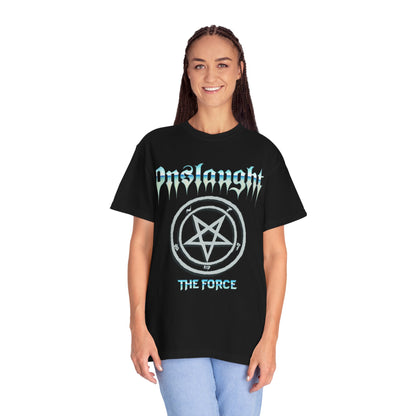 Onslaught The Force Artwork T-shirt | Pentagram Graphic logo band tee