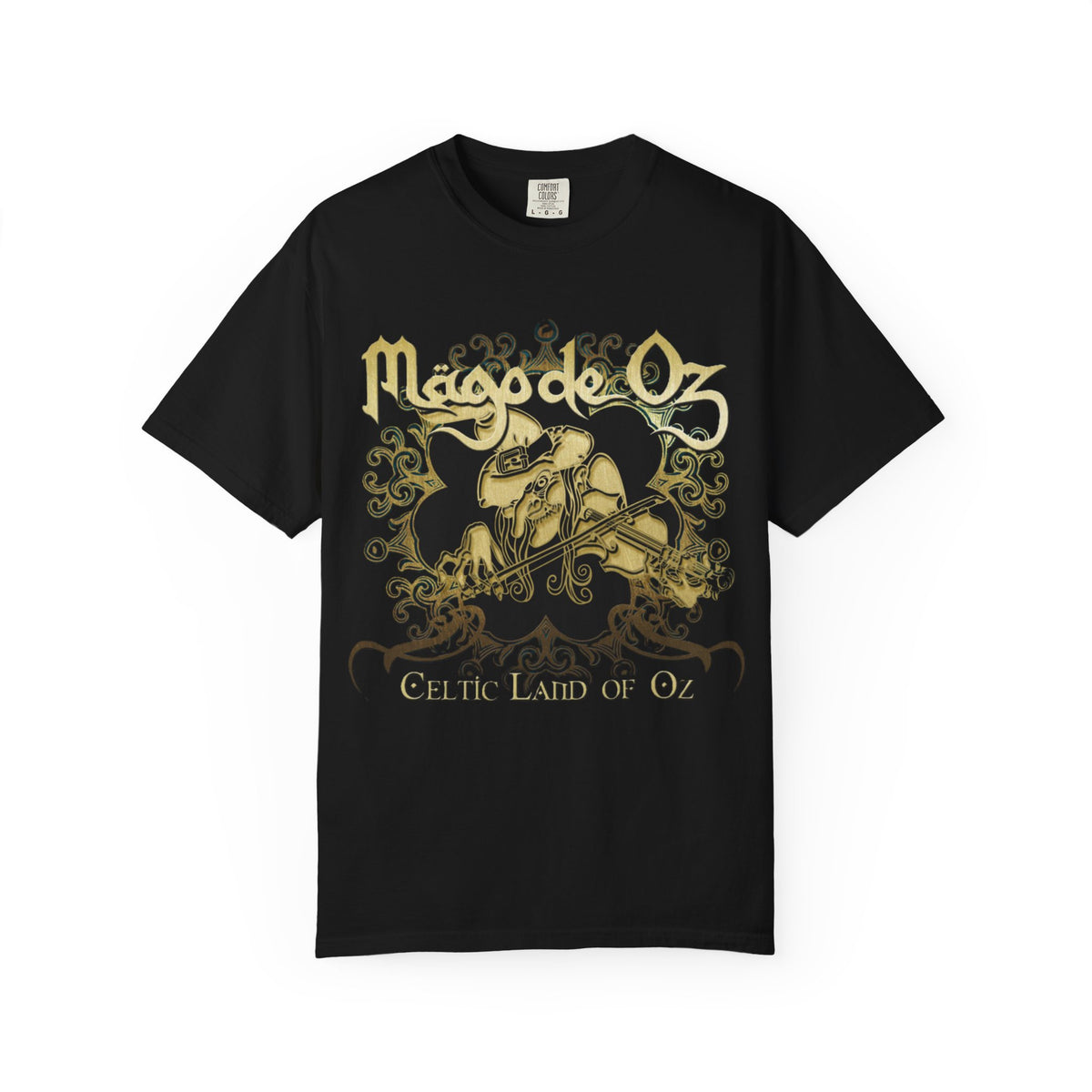 Mago de Oz Skull Violin Artwork T-shirt | Celtic Land of Oz Band Tee