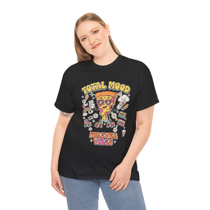 Total Mood Pizza Slice Tee | Forever Vibes retro skateboard graphics