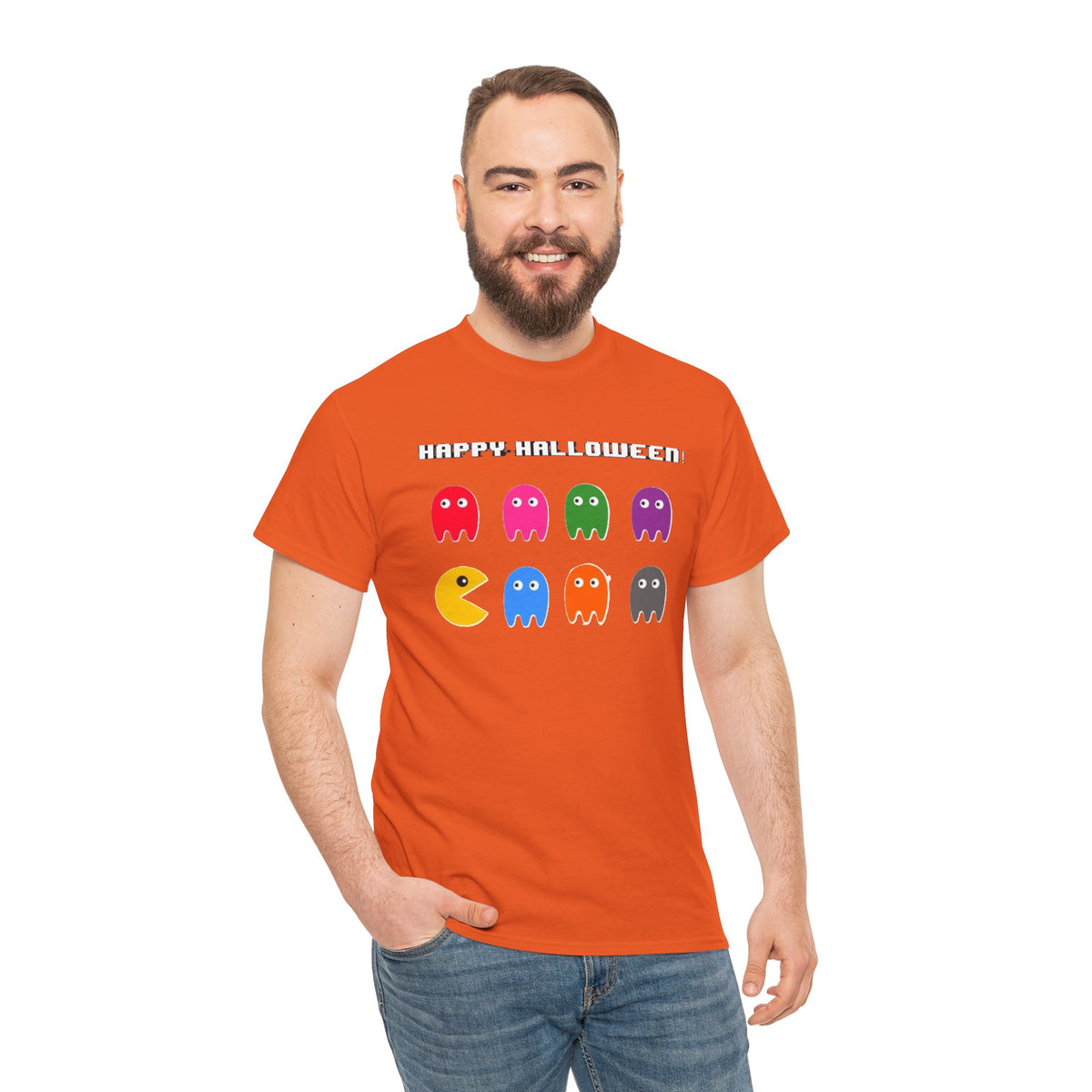 Pac-Man Ghosts Halloween Tee | Retro Arcade Halloween Shirt