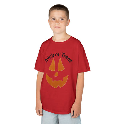 Trick or Treat Jack-o'-Lantern Kids Tee | Halloween Pumpkin Face