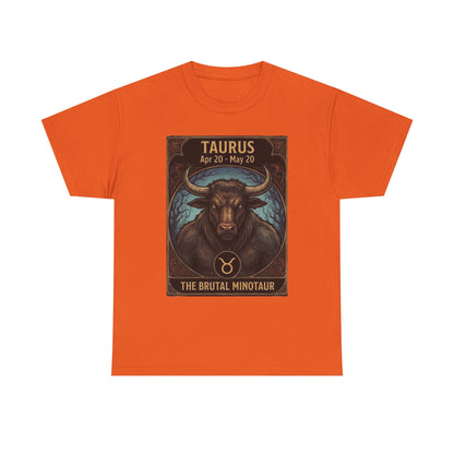 Taurus Minotaur Illustration Tee | Halloween Zodiac Bull Astrology Shirt