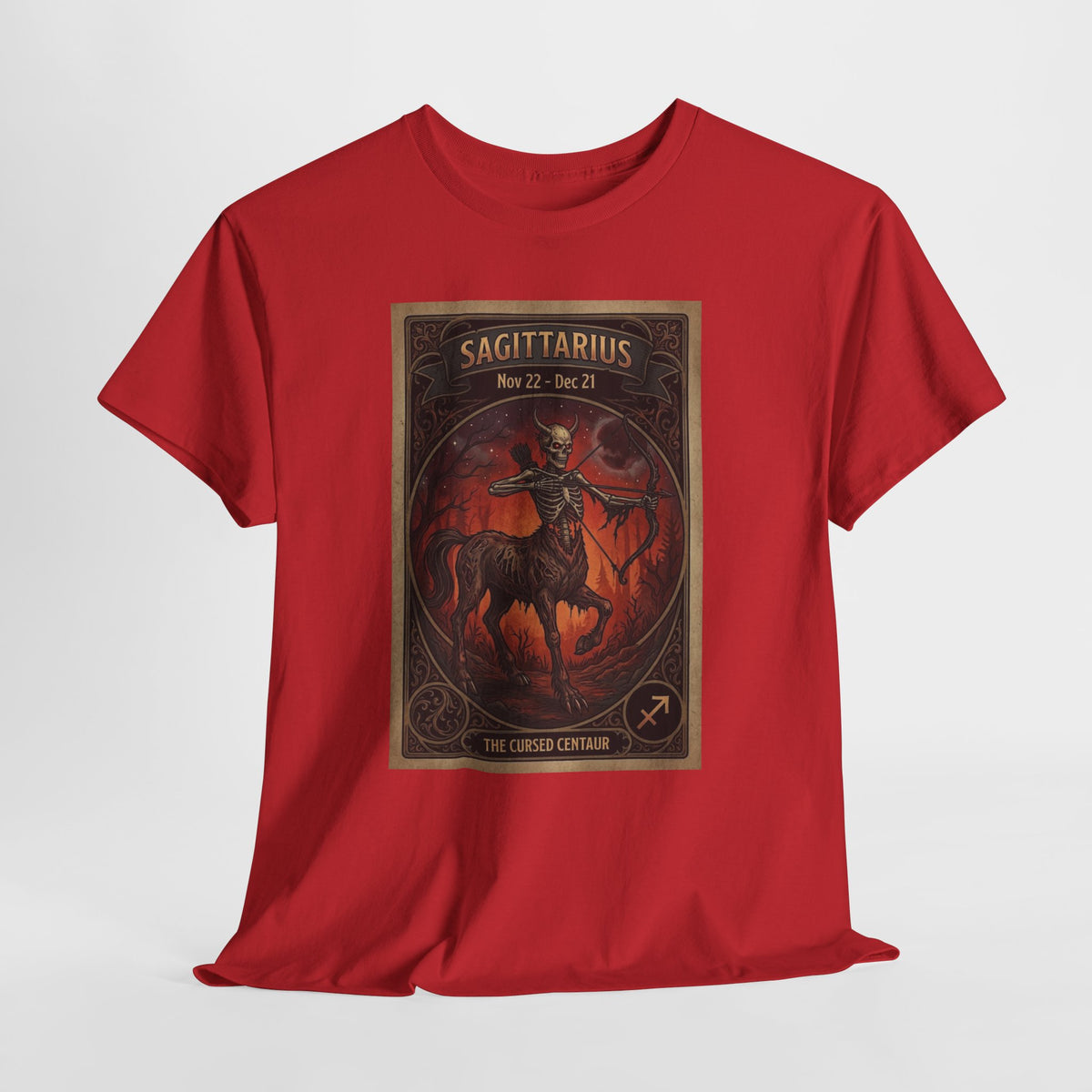 T-shirt illustration Archer du Sagittaire | Chemise horoscope centaure signe du zodiaque Halloween
