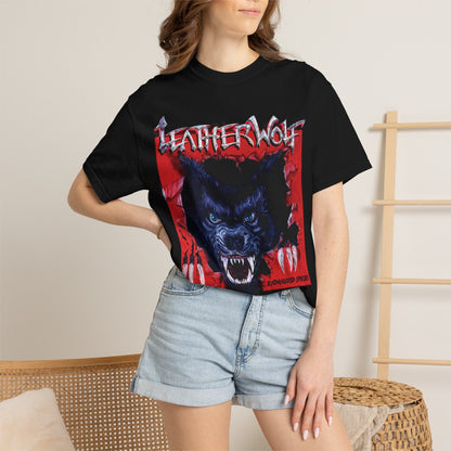 Leatherwolf Werewolf Graphic T-Shirt | Vintage Metal Band Artwork