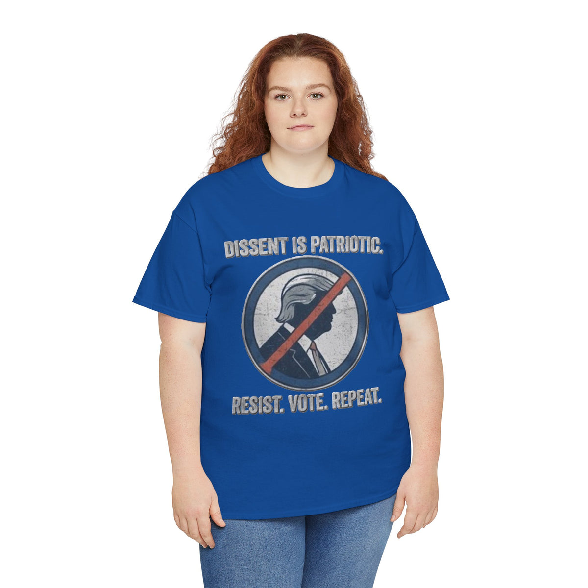 T-shirt « La dissidence est patriotique, résistez, votez, recommencez » | Haut pour manifestation politique