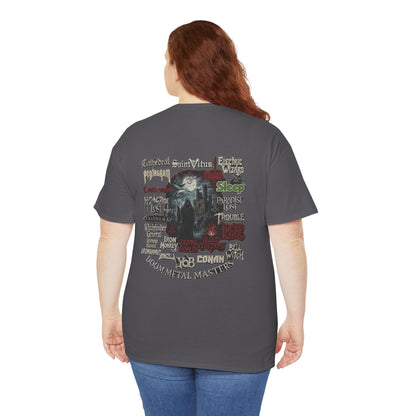 Doom Metal Till The End Double Sided T-Shirt | Doom Metal Band Logos Tee