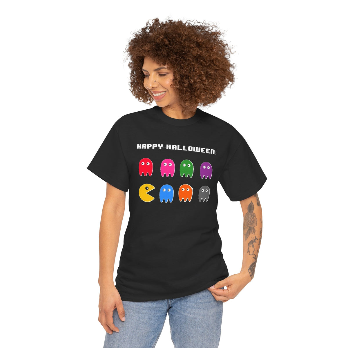 Pac-Man Ghosts Halloween Tee | Retro Arcade Halloween Shirt