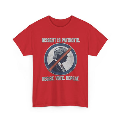 T-shirt « La dissidence est patriotique, résistez, votez, recommencez » | Haut pour manifestation politique