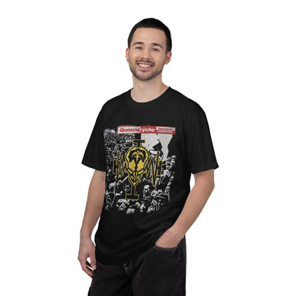 T-shirt graphique Queenryche Operation Mindcrime | Motif foule avec logo du groupe