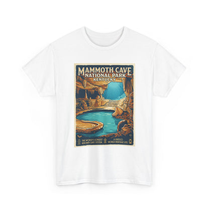Mammoth Cave National Park Vintage Poster T-Shirt | Kentucky Cave Artwork