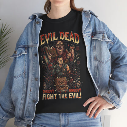 Evil Dead horror poster Tee | Ash vs Deadites cult classic movie shirt