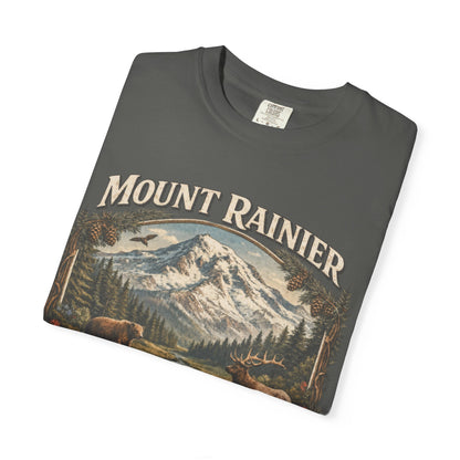 Camiseta del Monte Rainier, playera Comfort Colors de la naturaleza de Washington