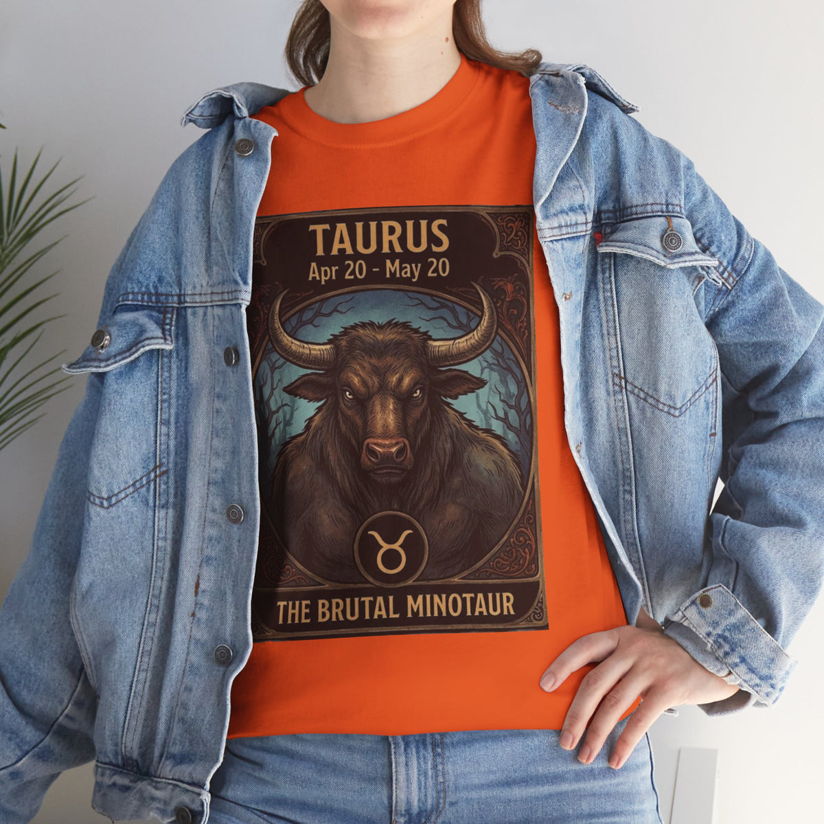 Taurus Minotaur Illustration Tee | Halloween Zodiac Bull Astrology Shirt