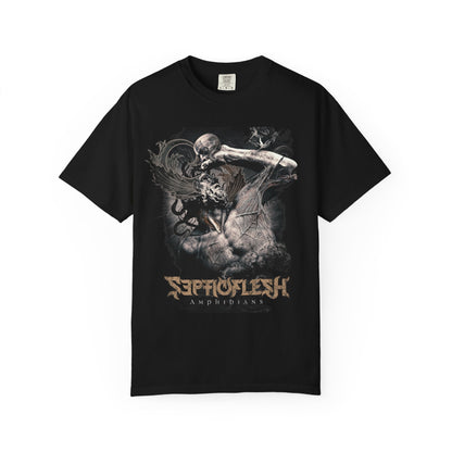 Camiseta con diseño Amphibians de Septic Flesh | Camiseta gráfica de banda de metal griega
