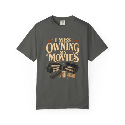 I Miss Owning My Movies Shirt, Vintage Movie Night T-Shirt, Retro VHS Tee, Physical Media Shirt, Film Lover Gift