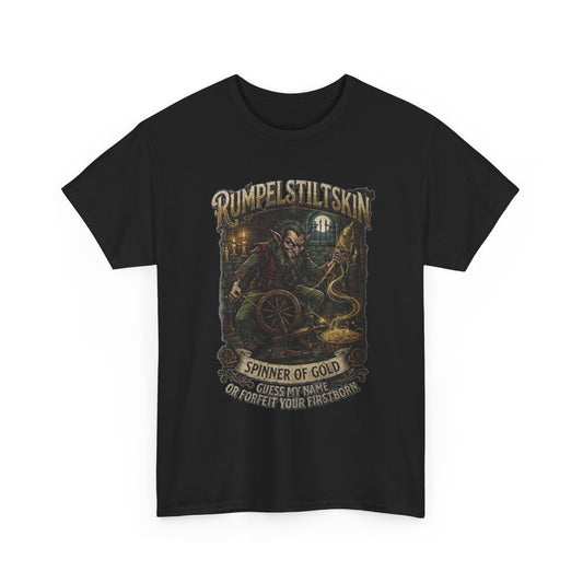 Camiseta de Rumpelstiltskin, tejedor de oro | Camiseta de fantasía oscura y cuentos de hadas