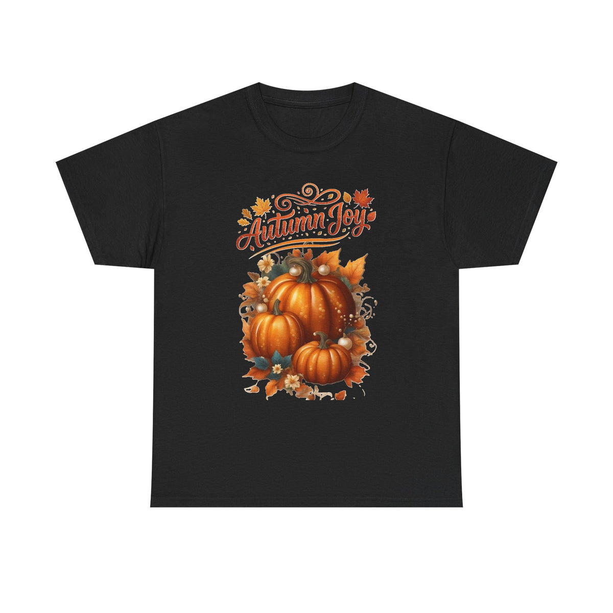 Autumn Joy Pumpkins T-Shirt | Fall Pumpkin Illustration