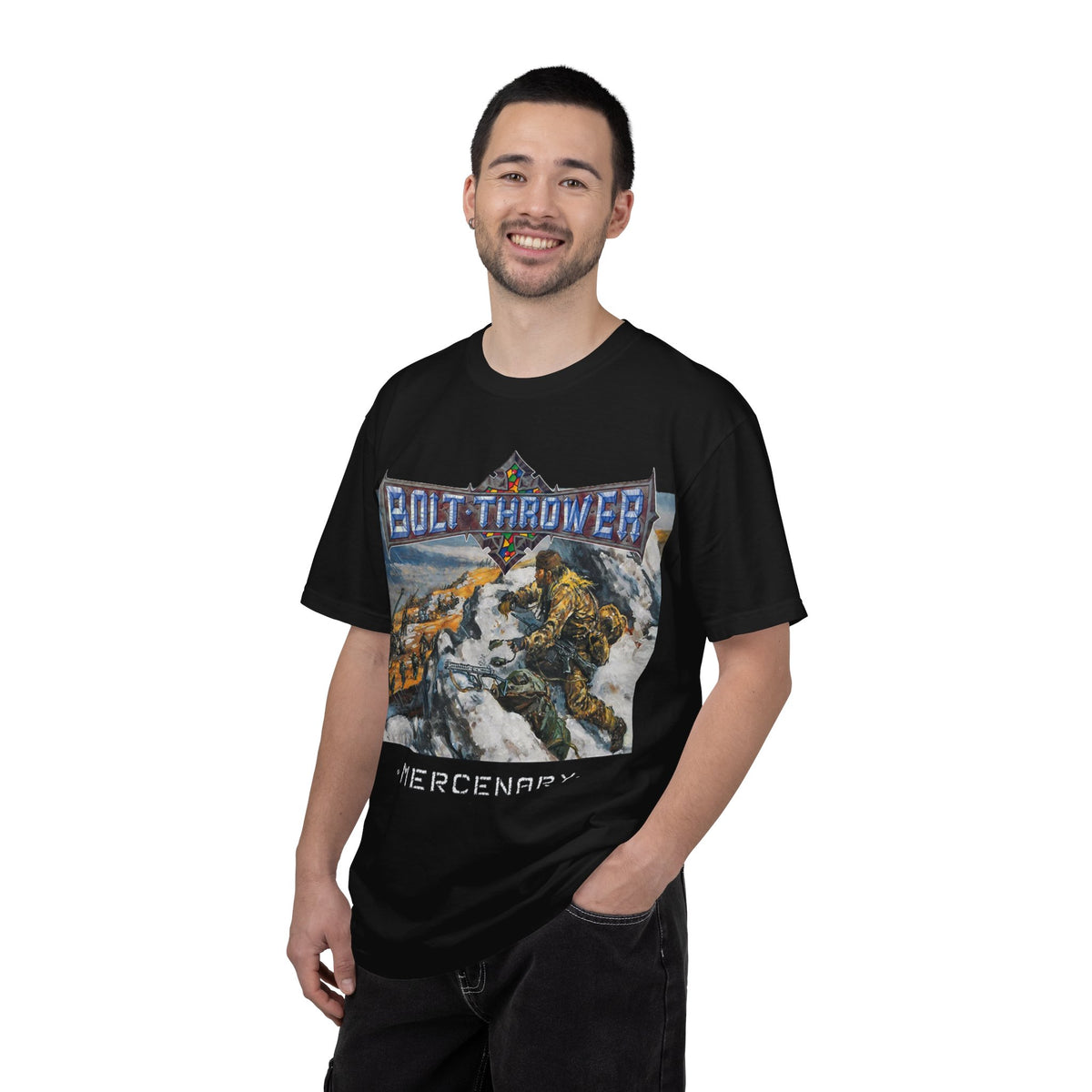 Bolt Thrower Mercenary  Album Double Sided T-shirt | Death Metal Band Tee