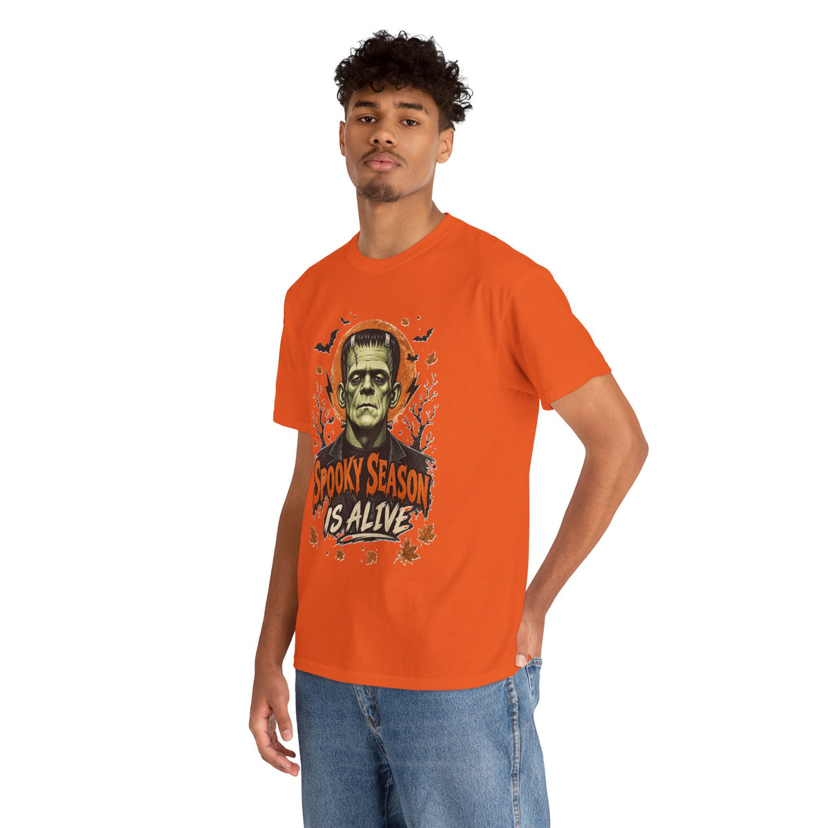 Frankenstein "Spooky Season Is Alive" T-Shirt | Halloween Monster Tee