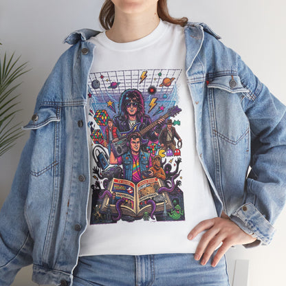 80s Retro TV & Movies Style Collage Unisex Tee