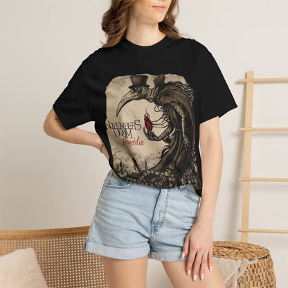 T-shirt du groupe de gothic doom metal Novembers Doom avec l'illustration médiévale de l'album Hamartia
