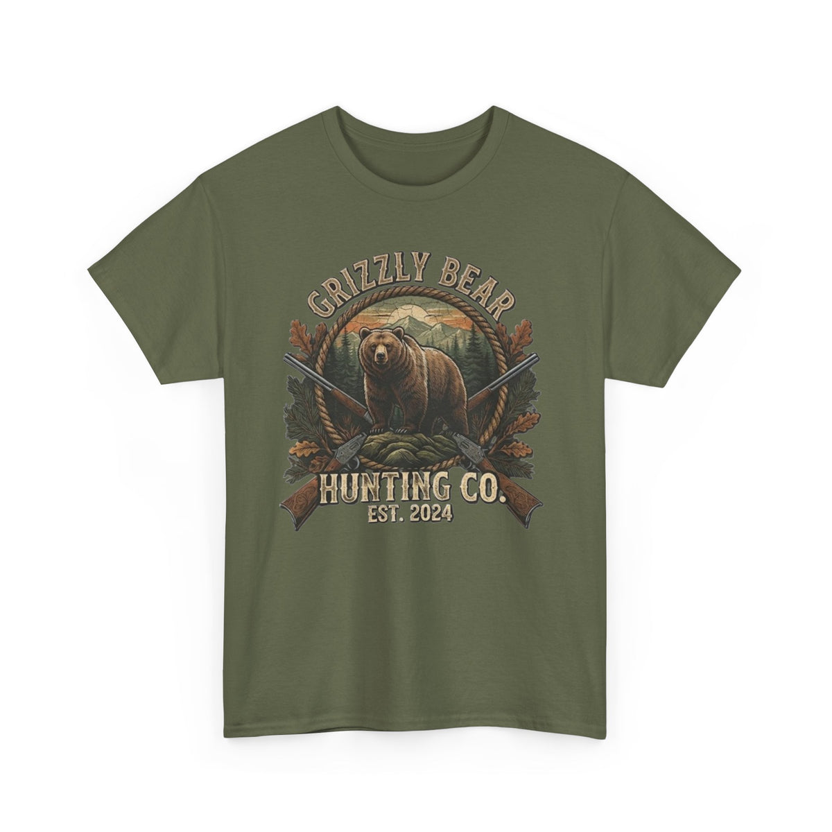 Grizzly Bear Hunting Co T-Shirt | Vintage Wildlife Outdoor Tee