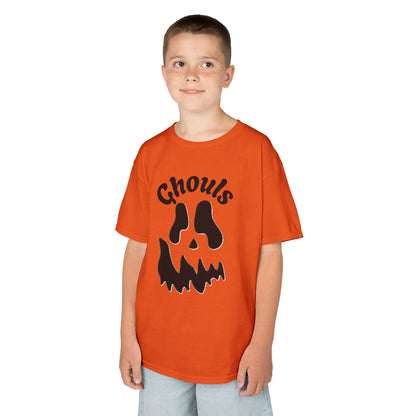 Ghouls Skull Kids Tee | Halloween Spooky Pumpkin Face