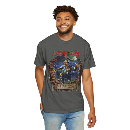 T-shirt avec pochette de l'album The Prisoner de Heathen | T-shirt graphique de groupe de Heavy Metal