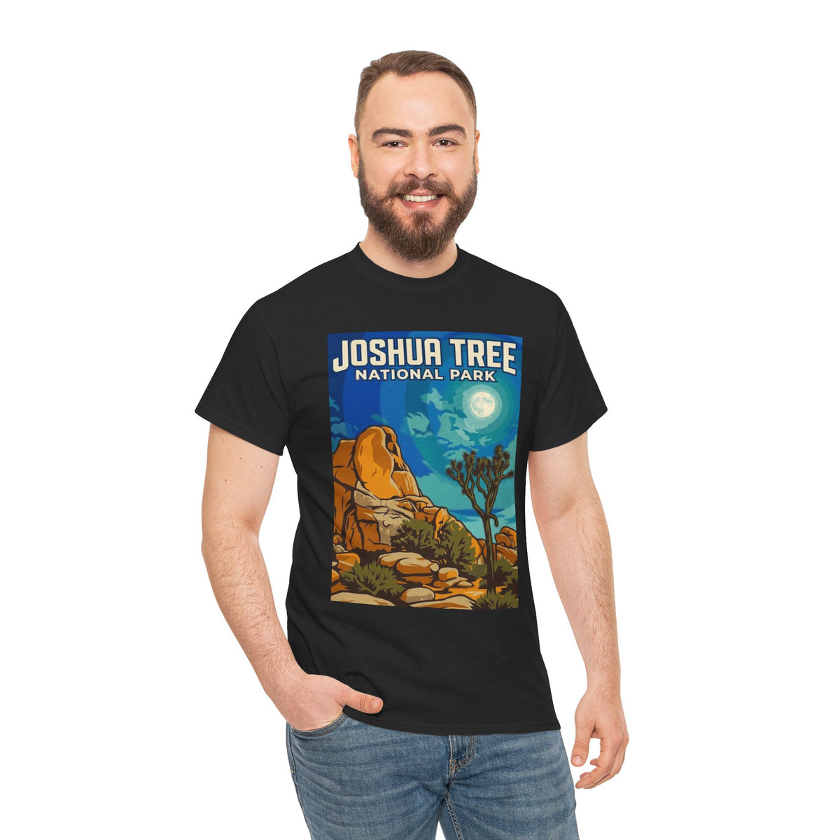 Camiseta de póster del Parque Nacional Joshua Tree, California | Camiseta de naturaleza del Parque Nacional de California