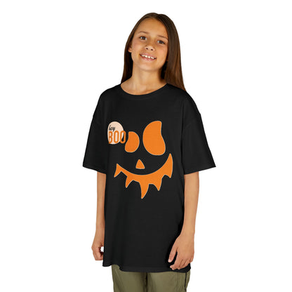 Jack O'Lantern Face Kids Tee | Halloween Boo Pumpkin Shirt