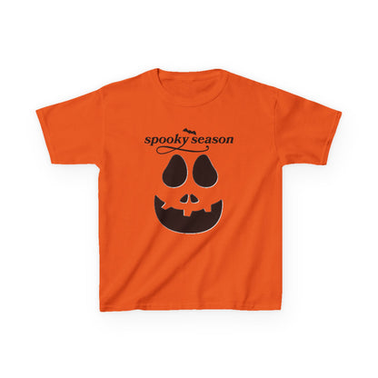 Camiseta infantil "Spooky Season" con Jack-o'-Lantern | Camiseta de calabaza de Halloween