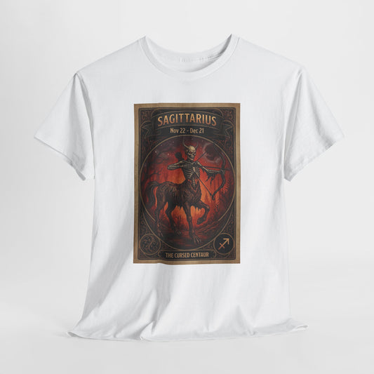 Sagittarius Archer Illustration Tee | Halloween Zodiac Centaur Horoscope Shirt