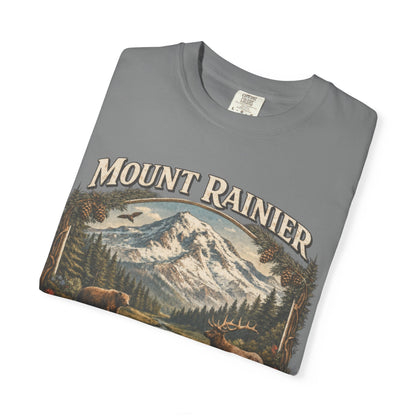 Camiseta del Monte Rainier, playera Comfort Colors de la naturaleza de Washington