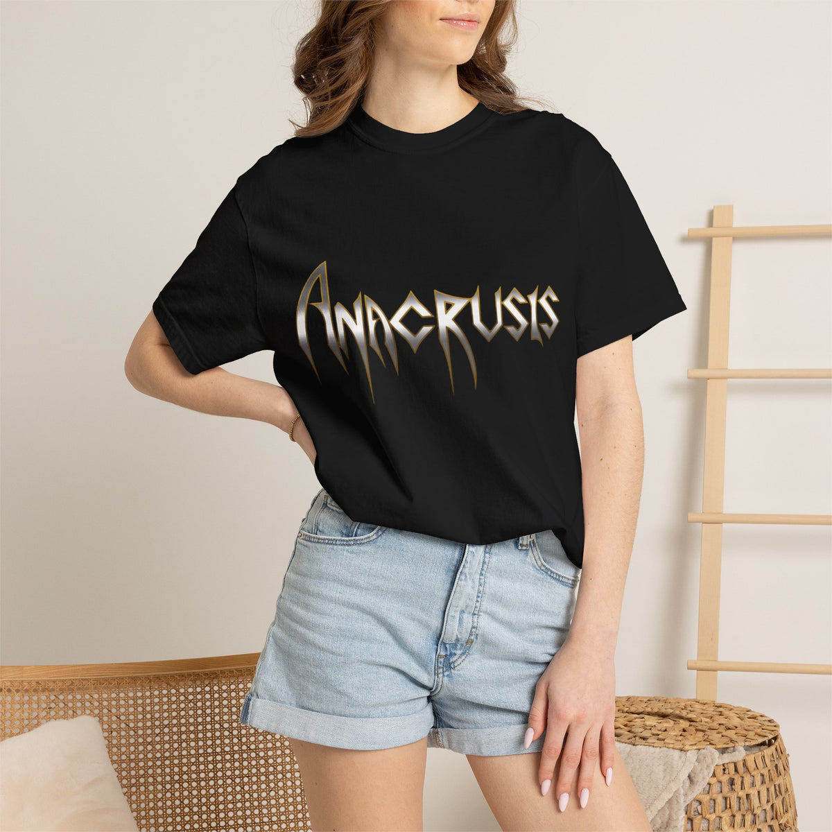 T-shirt de groupe de thrash metal progressif avec logo Anacrusis | T-shirt rock avec logo de groupe de metal
