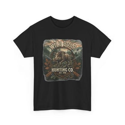 T-shirt Wild Boar Hunting Co. | Tee-shirt vintage à motif chasse en plein air