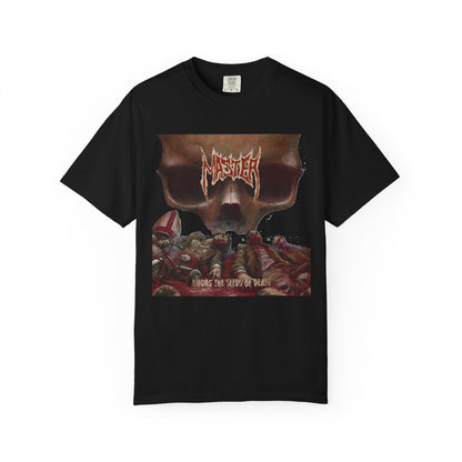 Camiseta gráfica del álbum "Master Among The Seeds of Death" | Camiseta de banda de death metal estadounidense