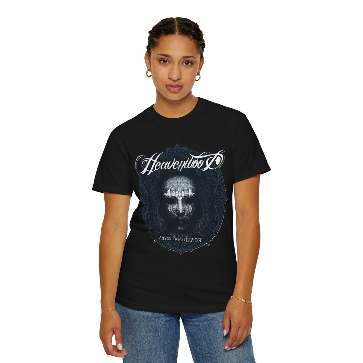 T-shirt avec pochette d'album « Masterpiece » de Heavenwood Abyss / T-shirt de groupe de metal gothique portugais