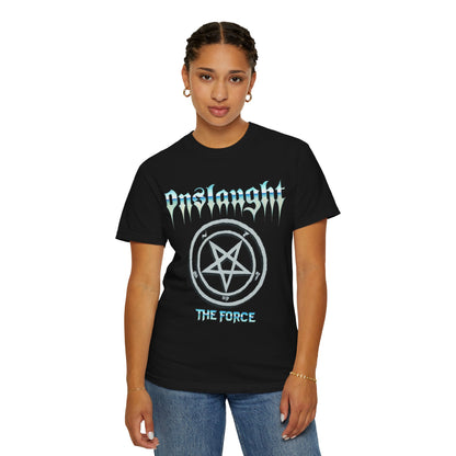 Onslaught The Force Artwork T-shirt | Pentagram Graphic logo band tee