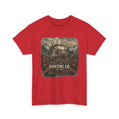 T-shirt Wild Boar Hunting Co. | Tee-shirt vintage à motif chasse en plein air
