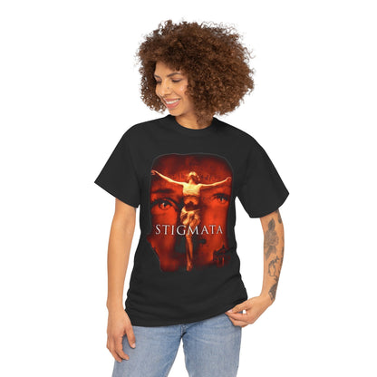 Stigmata Crucifixion Graphic Tee | Religious Horror Movie Poster Shirt