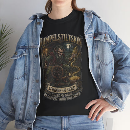 Camiseta de Rumpelstiltskin, tejedor de oro | Camiseta de fantasía oscura y cuentos de hadas