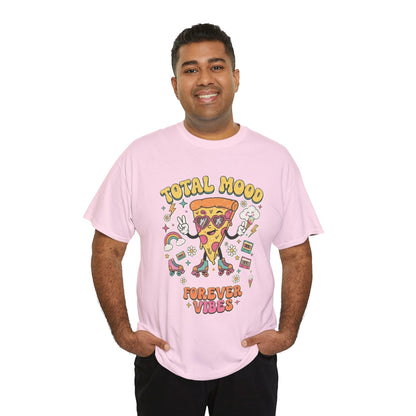 Total Mood Pizza Slice Tee | Forever Vibes retro skateboard graphics