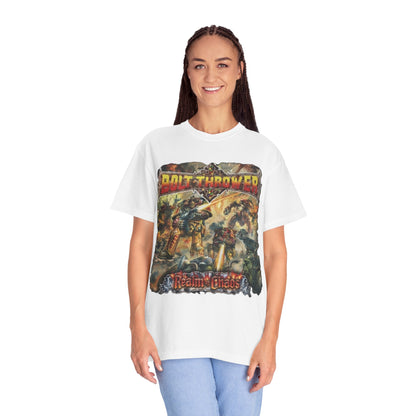 Camiseta con el arte del álbum Realm of Chaos de Bolt Thrower | Camiseta de banda británica de death metal