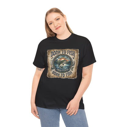 Born to Fish graphic tee | Fishing shirt, vintage fish design