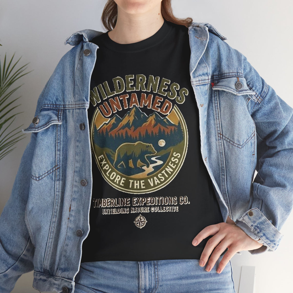 Wilderness Untamed Mountain Bear Graphic T-Shirt