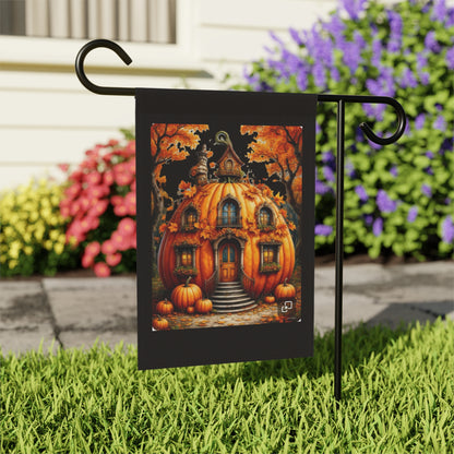 Pumpkin House Garden Banner | Fall Halloween Yard Flag