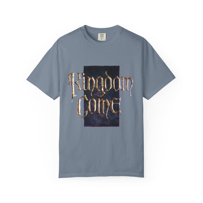 T-shirt logo en calligraphie gothique Kingdom Come | T-shirt de groupe de Hard Rock & Heavy Metal