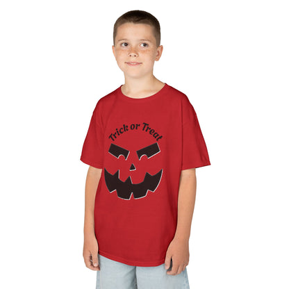 Jack-O'-Lantern Face Trick or Treat Kids Tee | Halloween Pumpkin Shirt